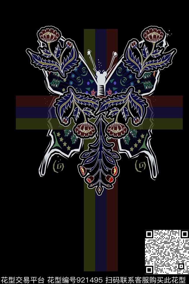 男装昆虫卡通数码印花华亿平台下载（图片编号: 921495） - 瓦栏（Walan）