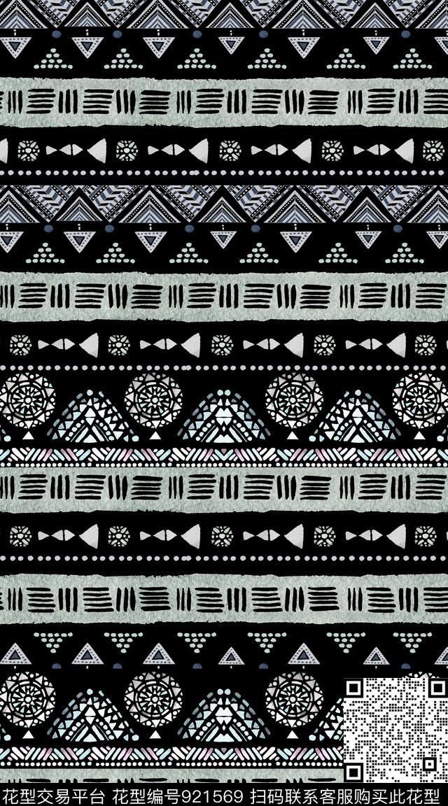 民族风复古纹理数码印花华亿平台下载（图片编号: 921569） - 瓦栏（Walan）