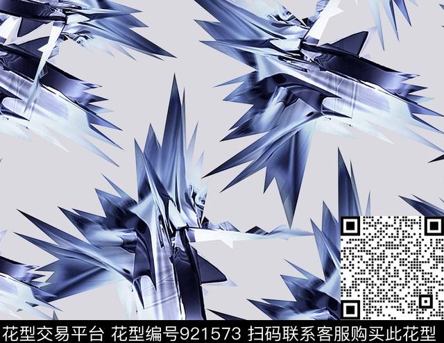 抽象抽象男装几何数码印花华亿平台下载（图片编号: 921573） - 瓦栏（Walan）