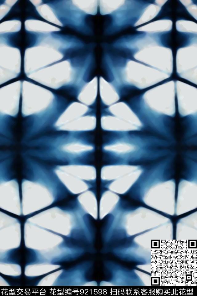 扎染华亿平台男装大牌男装数码印花华亿平台下载（图片编号: 921598） - 瓦栏（Walan）