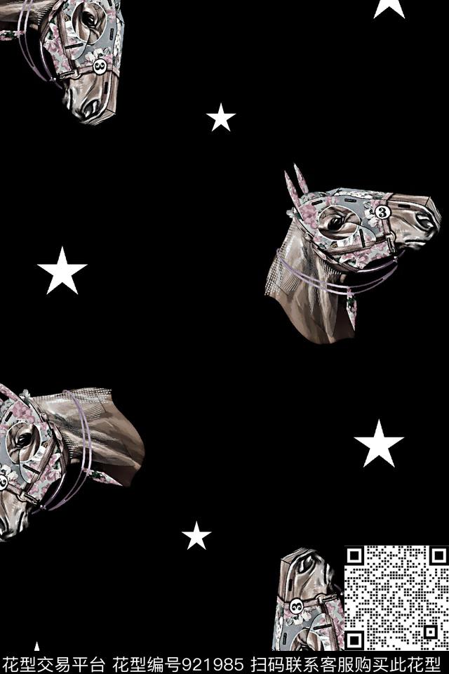 五角星动物潮牌数码印花华亿平台下载（图片编号: 921985） - 瓦栏（Walan）