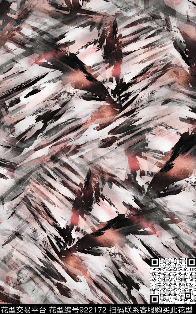 民族风复古大牌风数码印花华亿平台下载（图片编号: 922172） - 瓦栏（Walan）