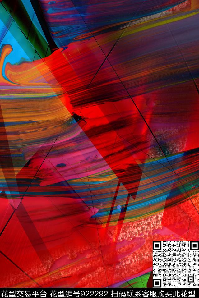 格子条纹渐变数码印花华亿平台下载（图片编号: 922292） - 瓦栏（Walan）