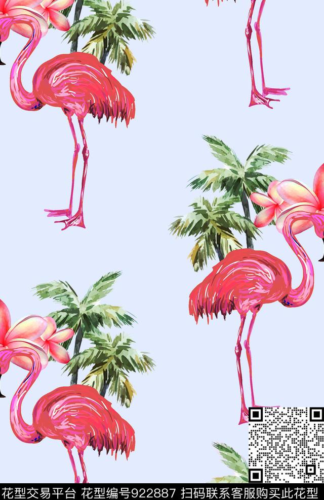 卡通动物动物花卉花卉数码印花华亿平台下载（图片编号: 922887） - 瓦栏（Walan）