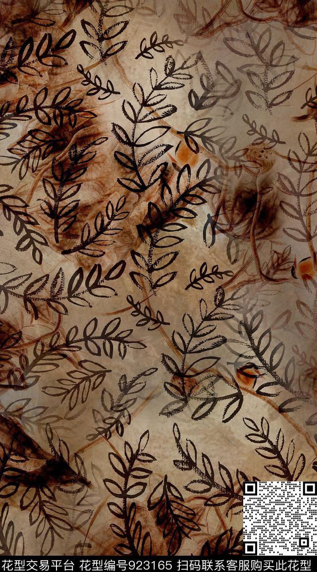几何花卉3D立体数码印花华亿平台下载（图片编号: 923165） - 瓦栏（Walan）