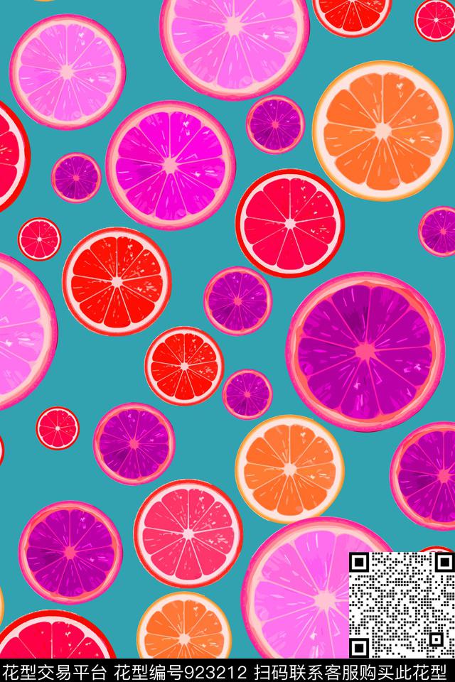 炫彩水果泳装数码印花华亿平台下载（图片编号: 923212） - 瓦栏（Walan）