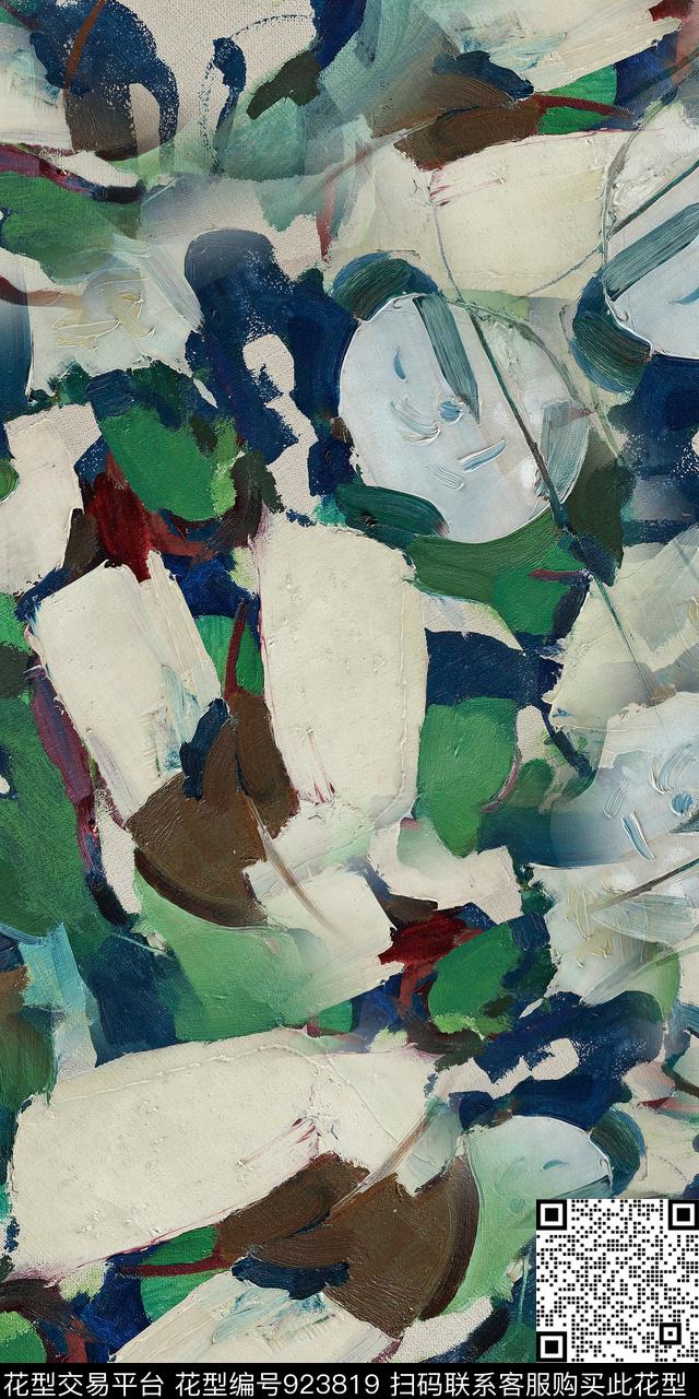 几何抽象3D立体数码印花华亿平台下载（图片编号: 923819） - 瓦栏（Walan）