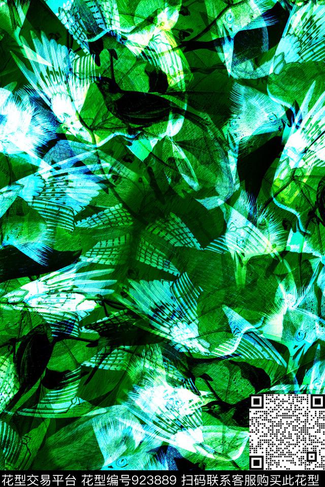 炫彩彩底花卉中老年数码印花华亿平台下载（图片编号: 923889） - 瓦栏（Walan）