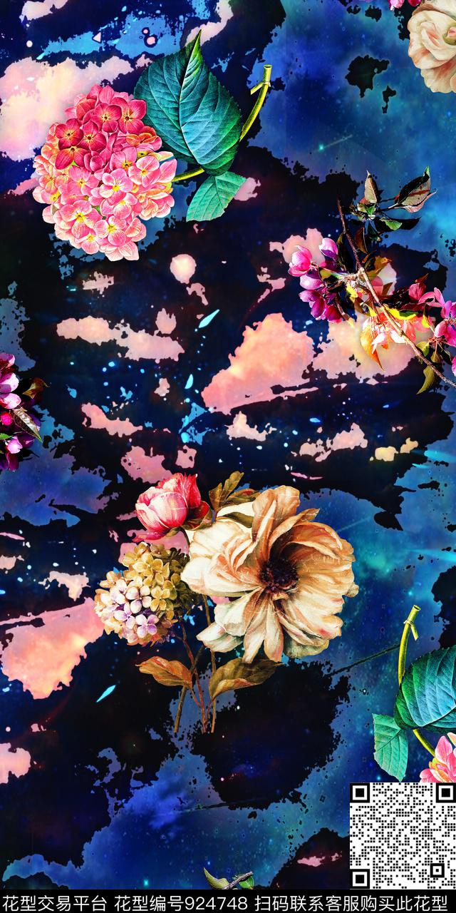 老年花炫彩中老年数码印花华亿平台下载（图片编号: 924748） - 瓦栏（Walan）