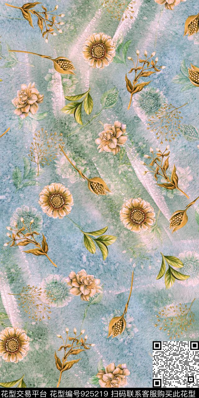 数码华亿平台素雅小碎花数码印花华亿平台下载（图片编号: 925219） - 瓦栏（Walan）