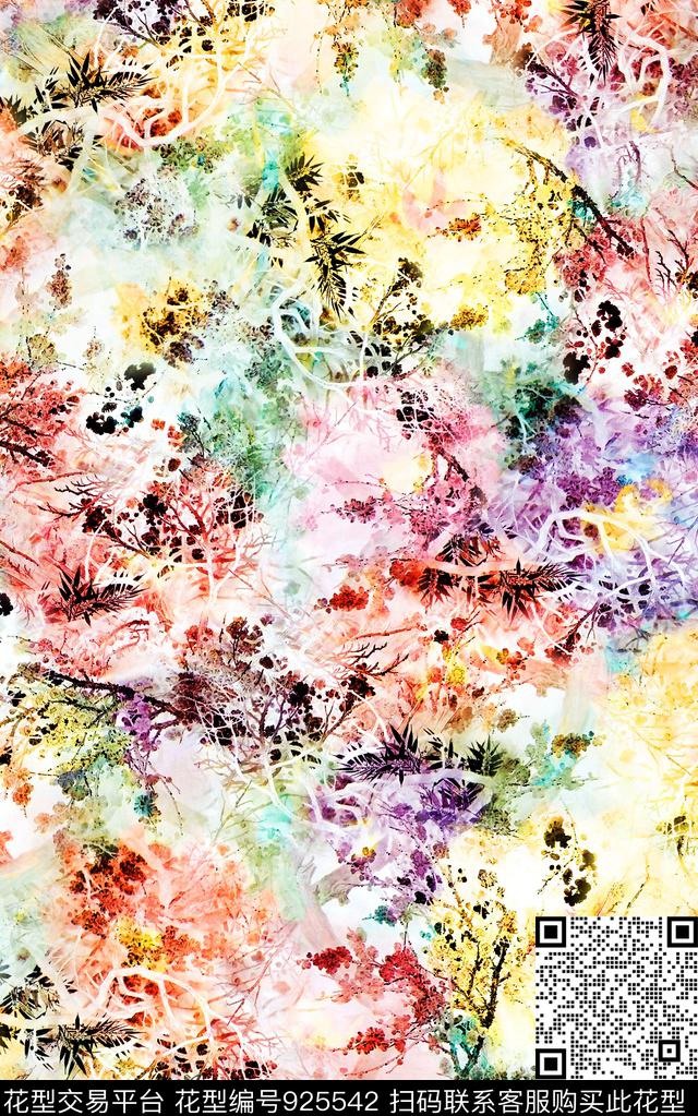 数码华亿平台花卉小碎花数码印花华亿平台下载（图片编号: 925542） - 瓦栏（Walan）