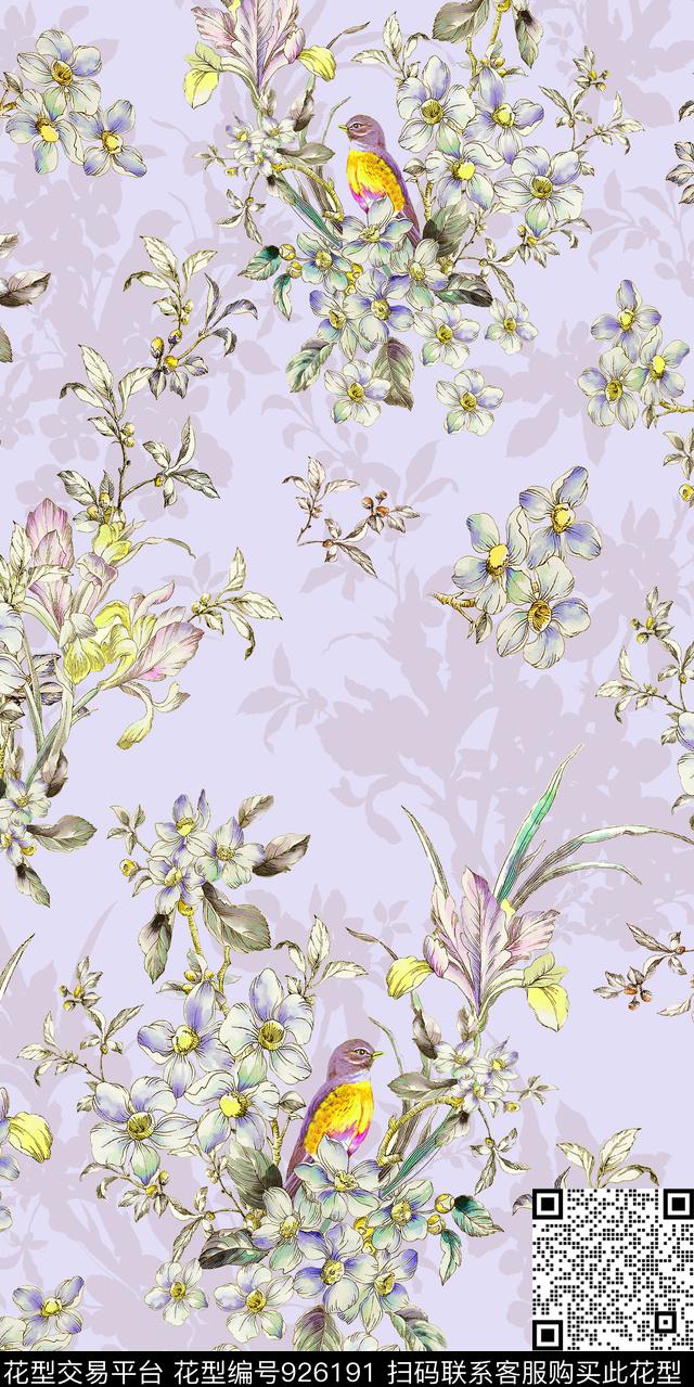 连衣裙女装大牌风传统印花华亿平台下载（图片编号: 926191） - 瓦栏（Walan）