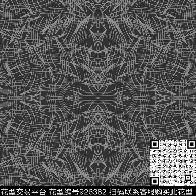 男装大牌男装黑白华亿平台传统印花华亿平台下载（图片编号: 926382） - 瓦栏（Walan）