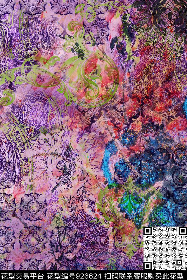 数码华亿平台花卉小碎花数码印花华亿平台下载（图片编号: 926624） - 瓦栏（Walan）