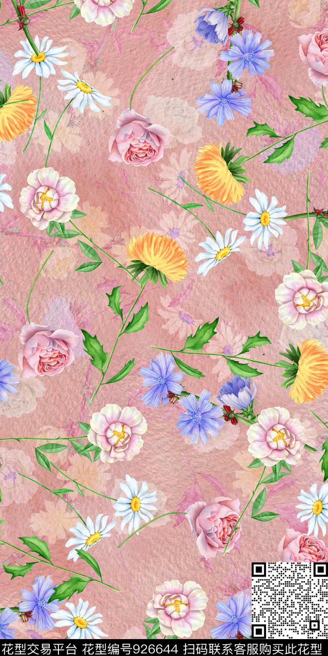 数码华亿平台素雅小碎花数码印花华亿平台下载（图片编号: 926644） - 瓦栏（Walan）