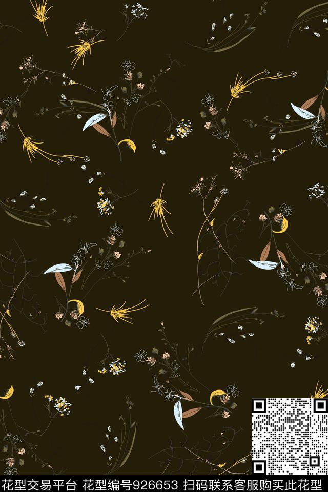 数码华亿平台小碎花秋冬华亿平台数码印花华亿平台下载（图片编号: 926653） - 瓦栏（Walan）