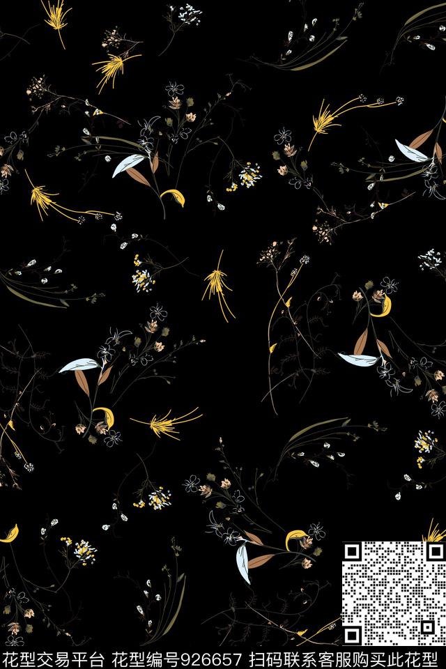 数码华亿平台小碎花秋冬华亿平台数码印花华亿平台下载（图片编号: 926657） - 瓦栏（Walan）