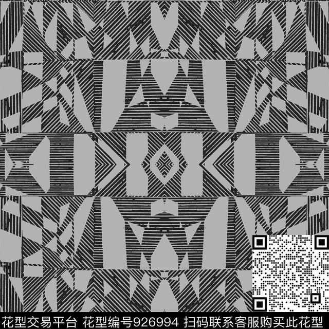 男装几何大牌风传统印花华亿平台下载（图片编号: 926994） - 瓦栏（Walan）