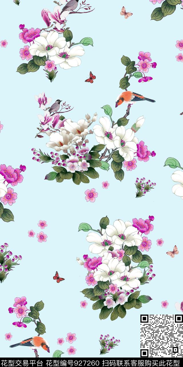 衬衫休闲旗袍传统印花华亿平台下载（图片编号: 927260） - 瓦栏（Walan）