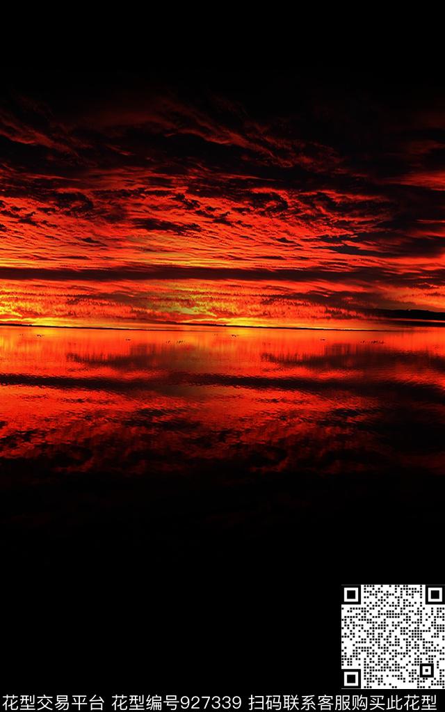 渐变天空男装数码印花华亿平台下载（图片编号: 927339） - 瓦栏（Walan）