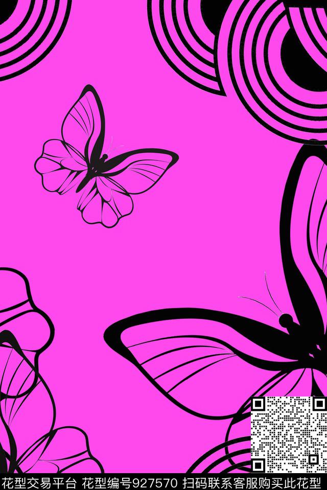 几何简约线条画传统印花华亿平台下载（图片编号: 927570） - 瓦栏（Walan）