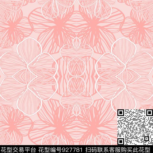 花卉女装大牌风传统印花华亿平台下载（图片编号: 927781） - 瓦栏（Walan）