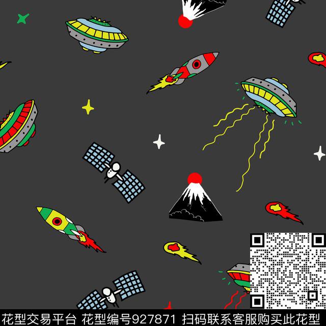 卡通外星人传统传统华亿平台传统印花华亿平台下载（图片编号: 927871） - 瓦栏（Walan）