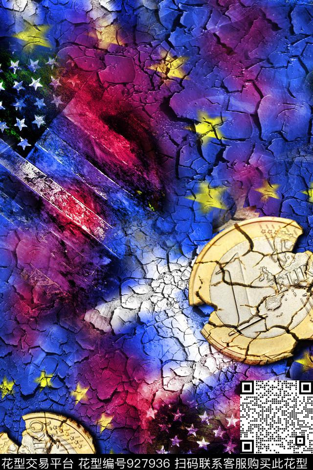 肌理抽象地表数码印花华亿平台下载（图片编号: 927936） - 瓦栏（Walan）