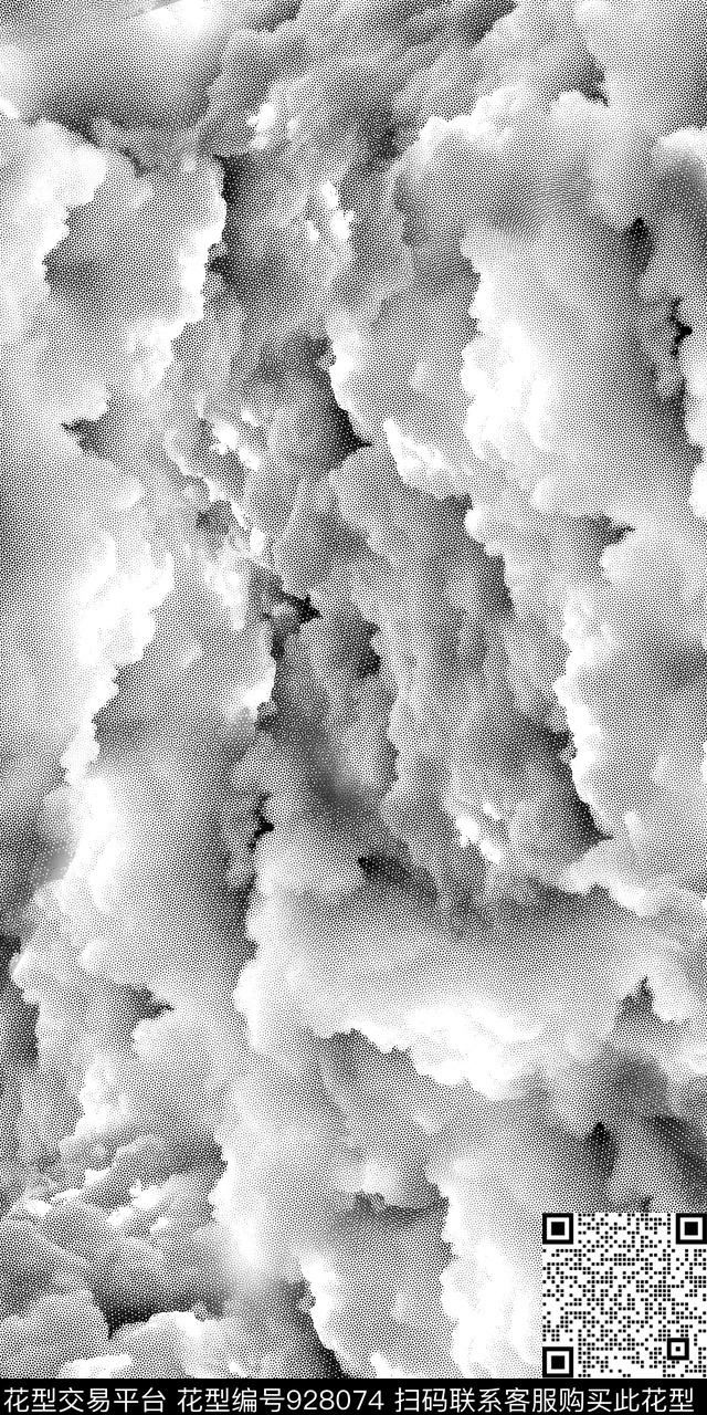 数码华亿平台波点黑白华亿平台数码印花华亿平台下载（图片编号: 928074） - 瓦栏（Walan）