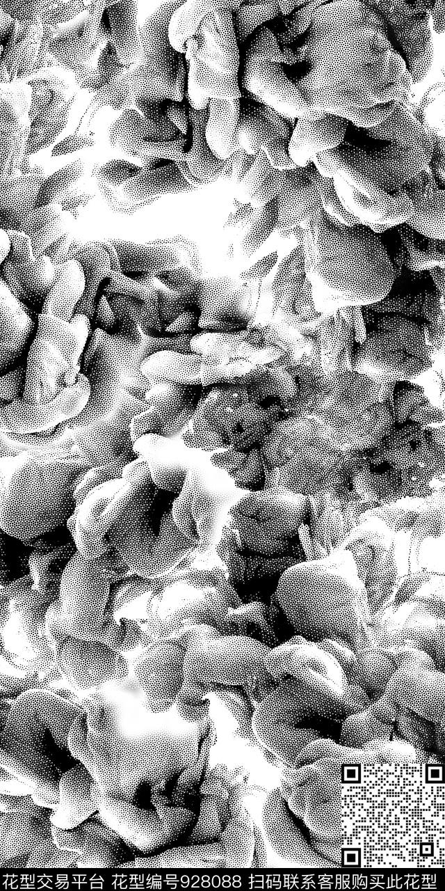 数码华亿平台波点黑白华亿平台数码印花华亿平台下载（图片编号: 928088） - 瓦栏（Walan）