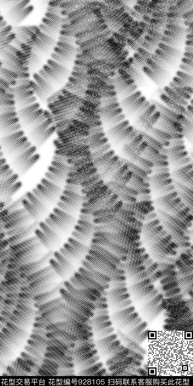数码华亿平台波点黑白华亿平台数码印花华亿平台下载（图片编号: 928105） - 瓦栏（Walan）