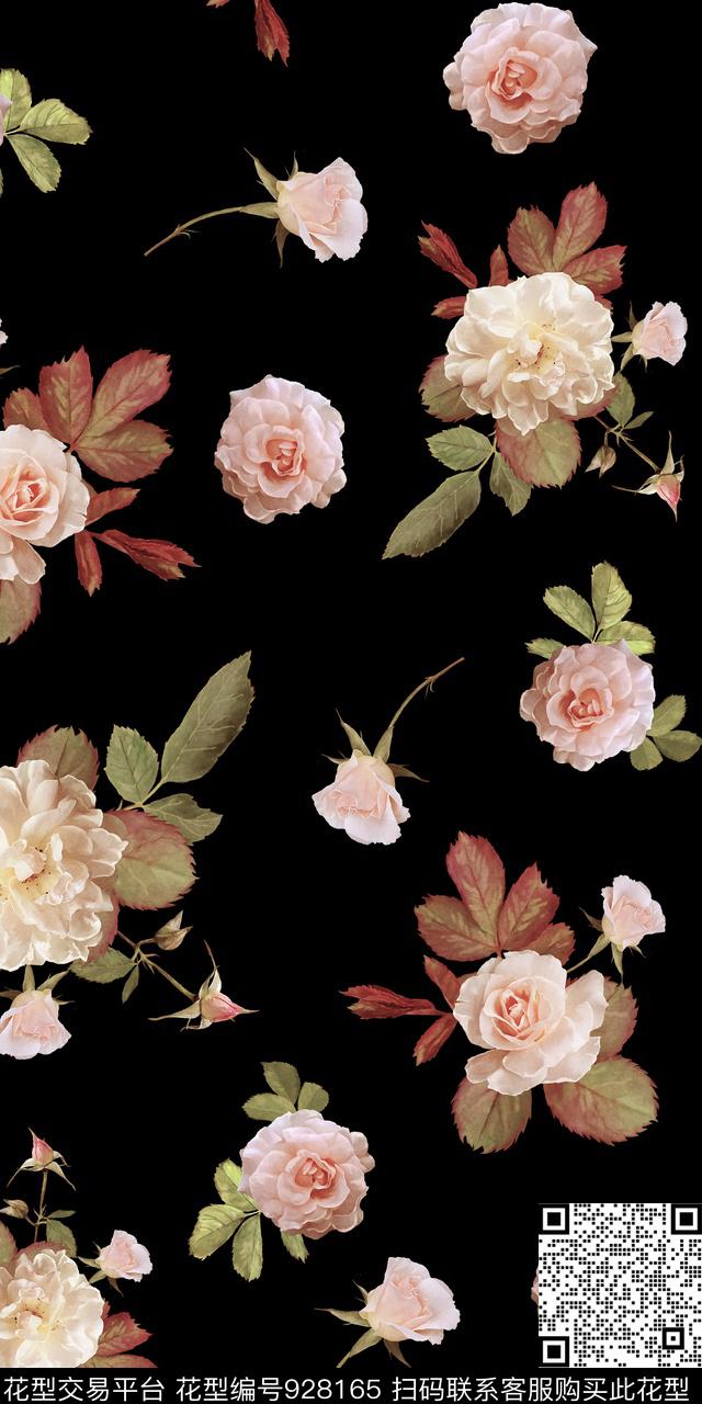 数码华亿平台小碎花手绘花卉数码印花华亿平台下载（图片编号: 928165） - 瓦栏（Walan）