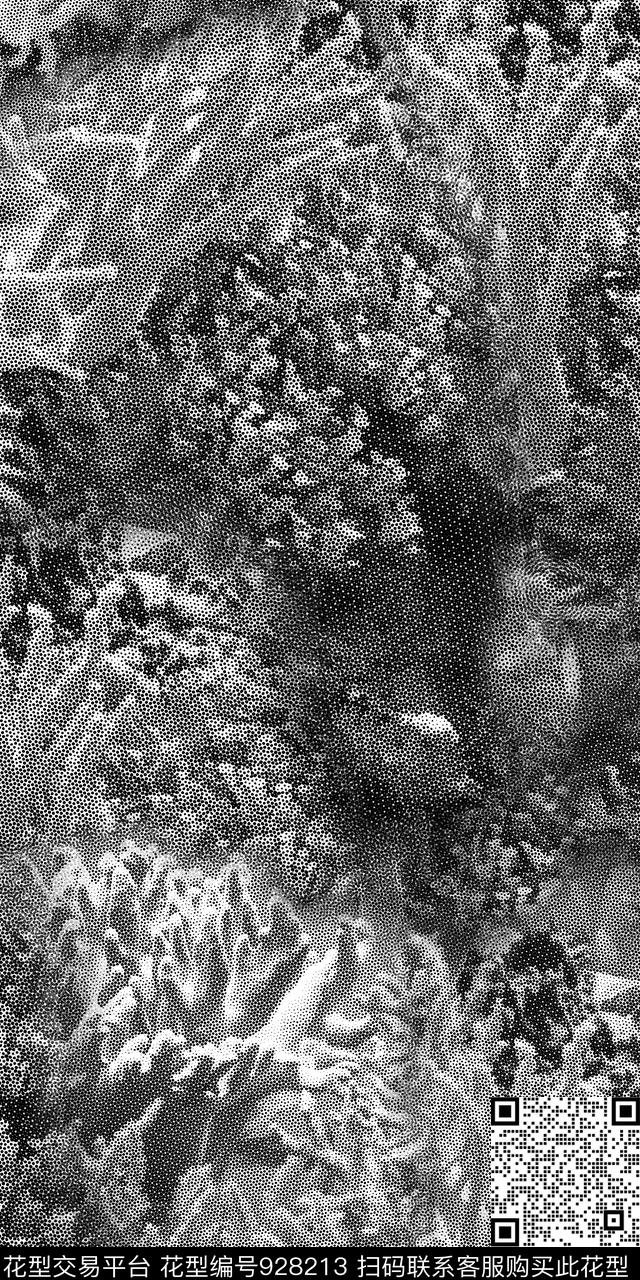 数码华亿平台波点黑白华亿平台数码印花华亿平台下载（图片编号: 928213） - 瓦栏（Walan）