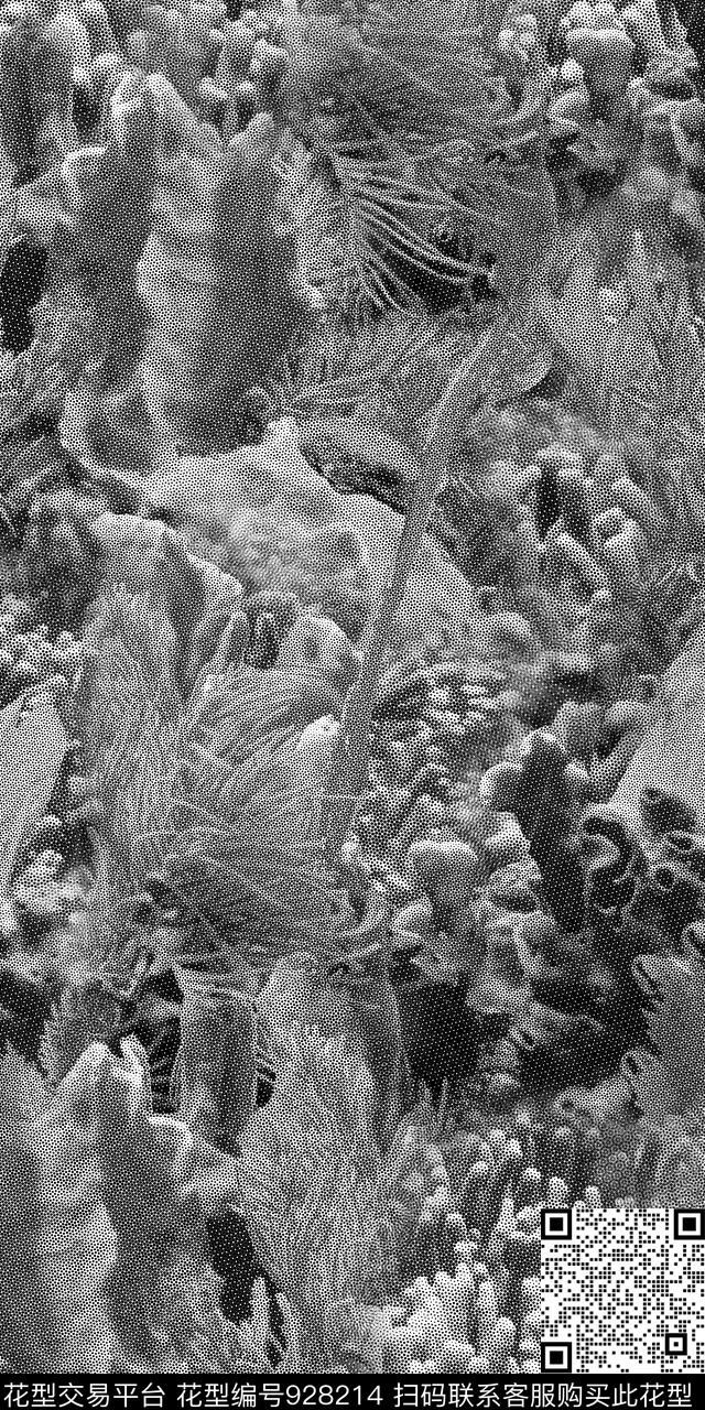 数码华亿平台波点黑白华亿平台数码印花华亿平台下载（图片编号: 928214） - 瓦栏（Walan）