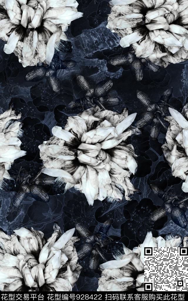 花卉民族风几何数码印花华亿平台下载（图片编号: 928422） - 瓦栏（Walan）