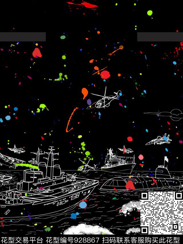 男装线条几何数码印花华亿平台下载（图片编号: 928867） - 瓦栏（Walan）