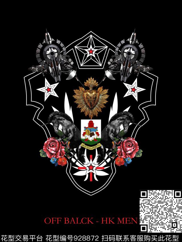 男装线条几何数码印花华亿平台下载（图片编号: 928872） - 瓦栏（Walan）