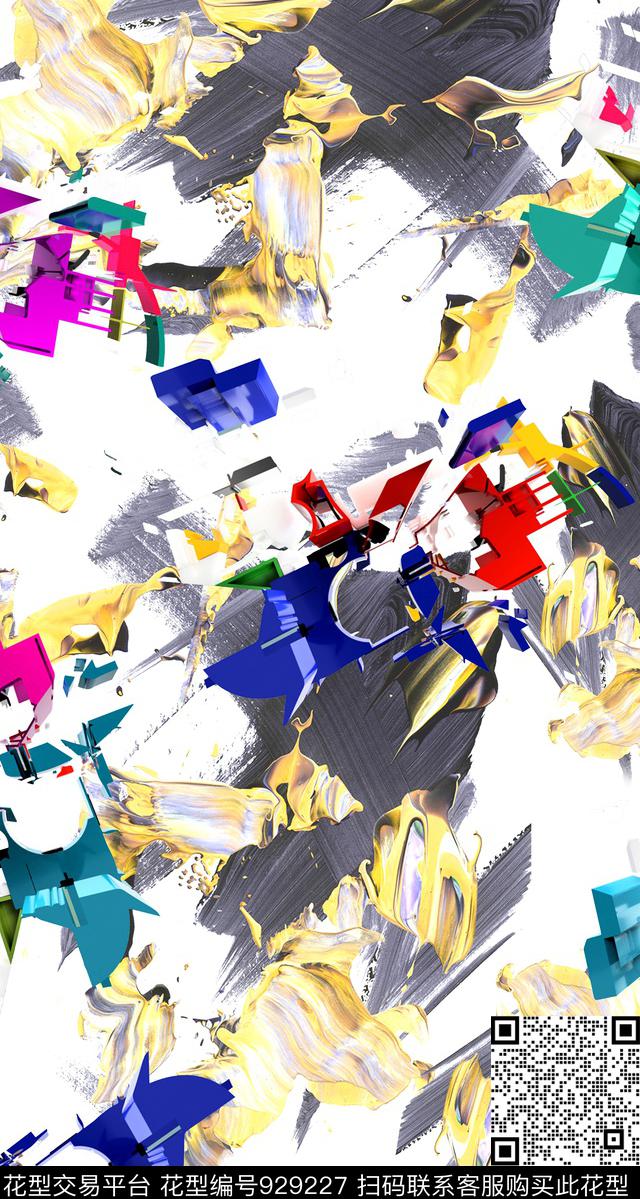 数码华亿平台线条趣味数码印花华亿平台下载（图片编号: 929227） - 瓦栏（Walan）