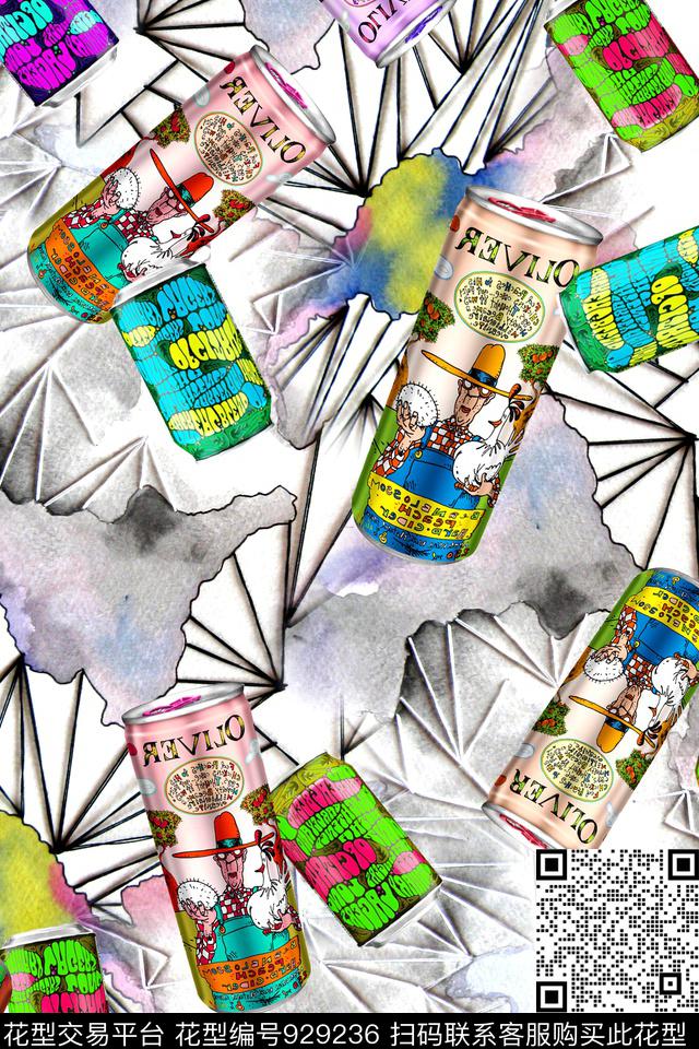 数码华亿平台线条趣味数码印花华亿平台下载（图片编号: 929236） - 瓦栏（Walan）