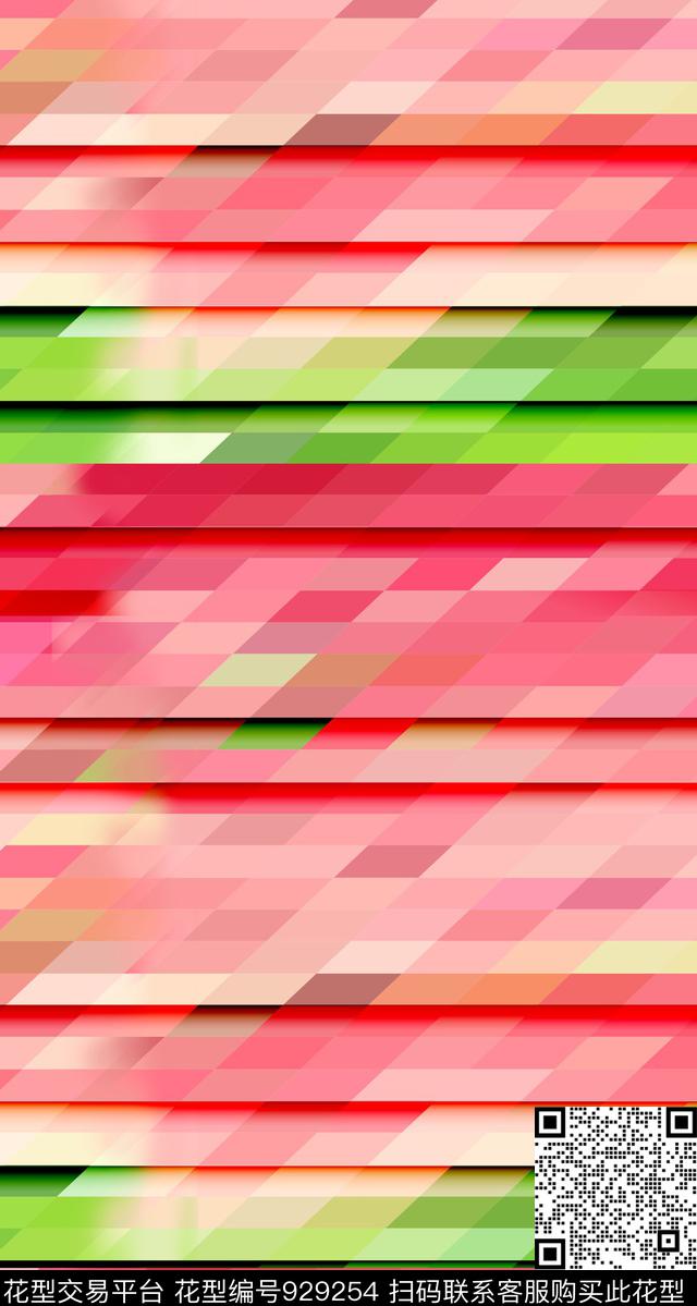 线条趣味几何传统印花华亿平台下载（图片编号: 929254） - 瓦栏（Walan）