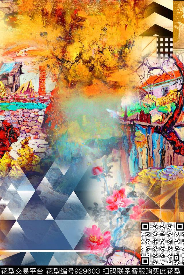 数码华亿平台植物小碎花数码印花华亿平台下载（图片编号: 929603） - 瓦栏（Walan）