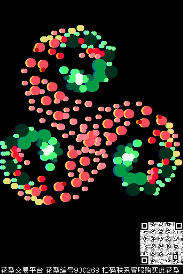 定位花春夏华亿平台抽象男装传统印花华亿平台下载（图片编号: 930269） - 瓦栏（Walan）