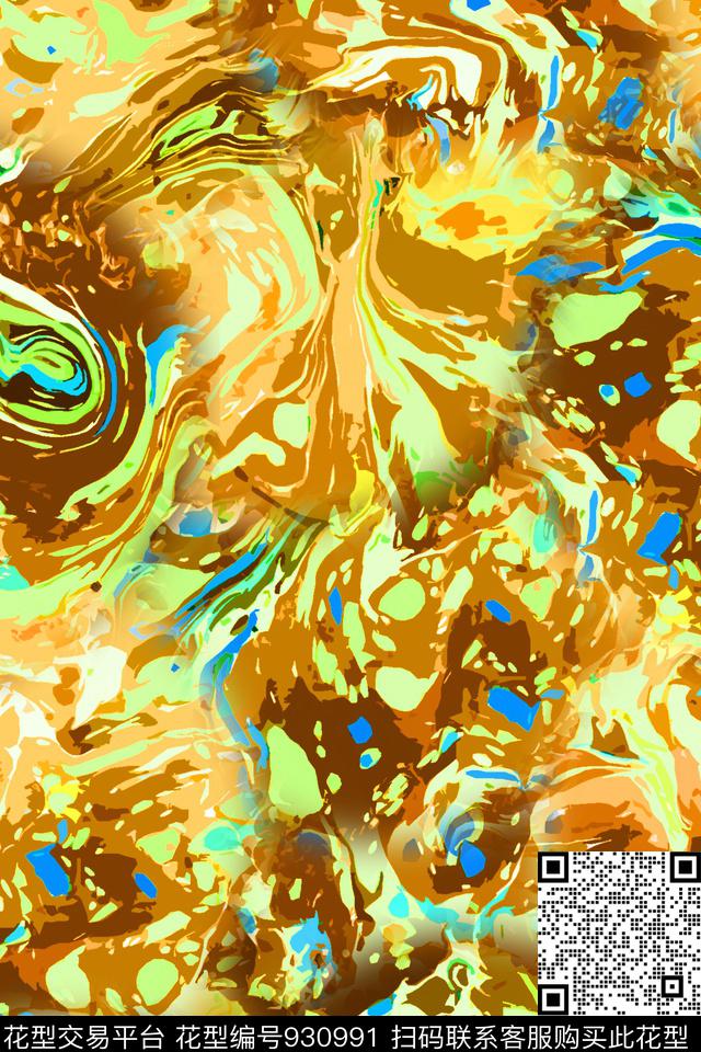 扎染艺术彩色扎染水彩艺术数码印花华亿平台下载（图片编号: 930991） - 瓦栏（Walan）