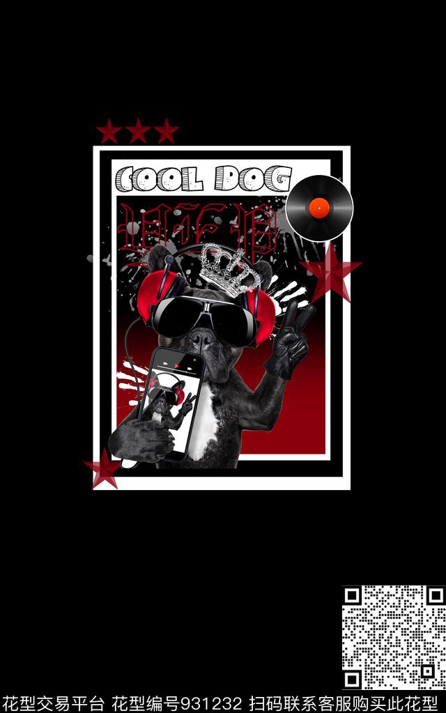 男装趣味卡通数码印花华亿平台下载（图片编号: 931232） - 瓦栏（Walan）