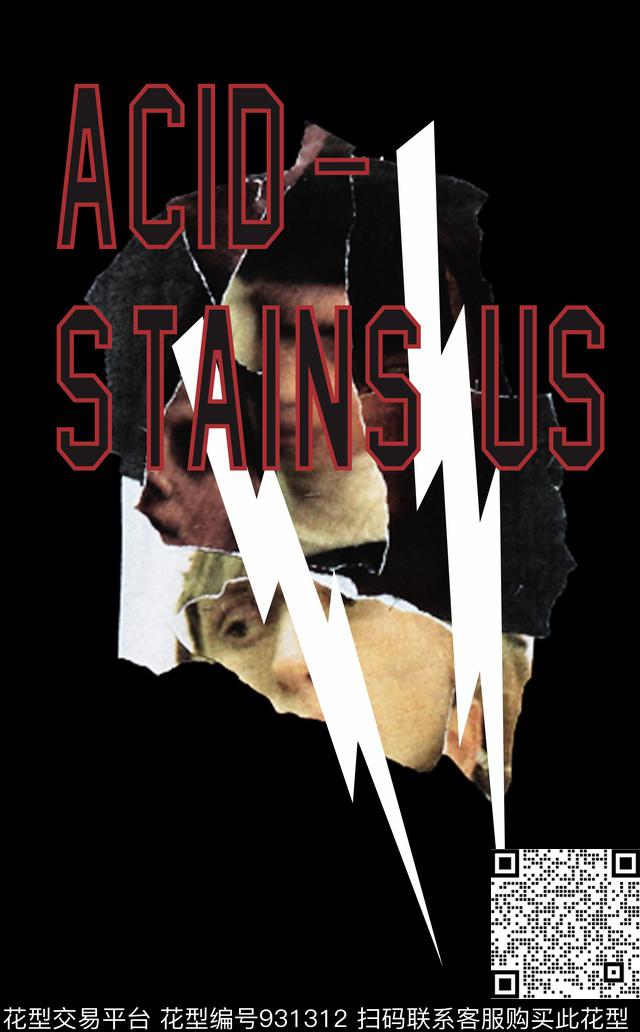 男装胸前独幅大牌风数码印花华亿平台下载（图片编号: 931312） - 瓦栏（Walan）