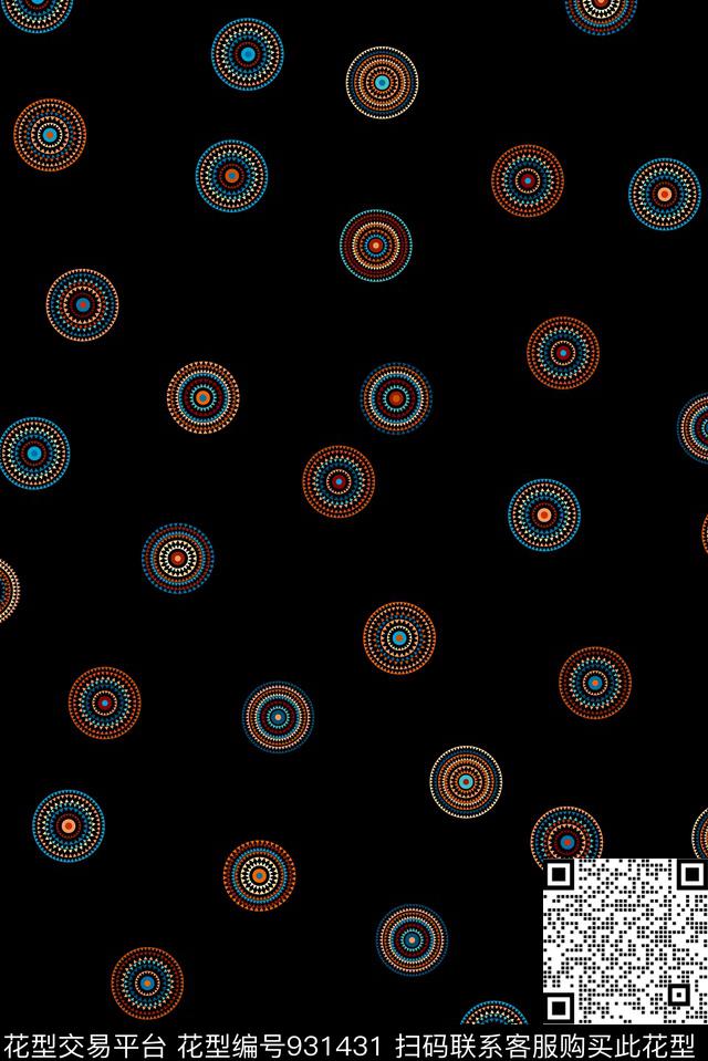 民族风佩斯利满版散花数码印花华亿平台下载（图片编号: 931431） - 瓦栏（Walan）