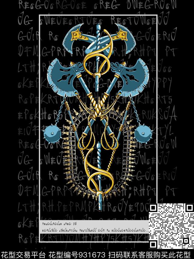 男装卡通字母数码印花华亿平台下载（图片编号: 931673） - 瓦栏（Walan）