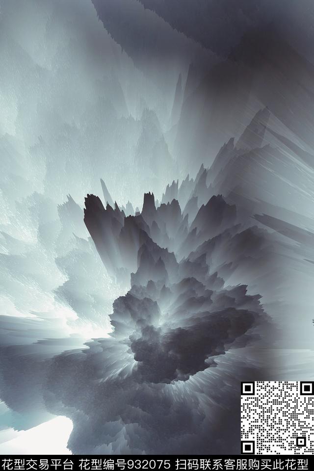 数码华亿平台抽象拔印数码印花华亿平台下载（图片编号: 932075） - 瓦栏（Walan）