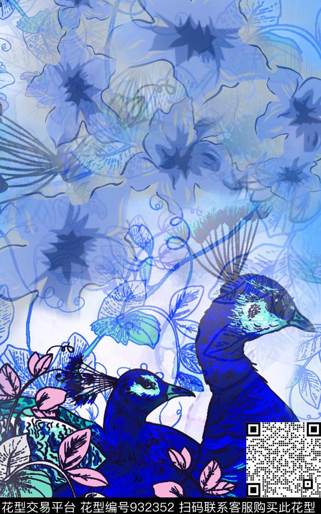 民族风几何动物传统印花华亿平台下载（图片编号: 932352） - 瓦栏（Walan）