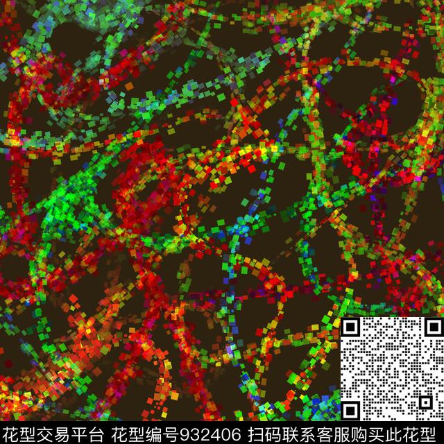 数码华亿平台几何方巾数码印花华亿平台下载（图片编号: 932406） - 瓦栏（Walan）